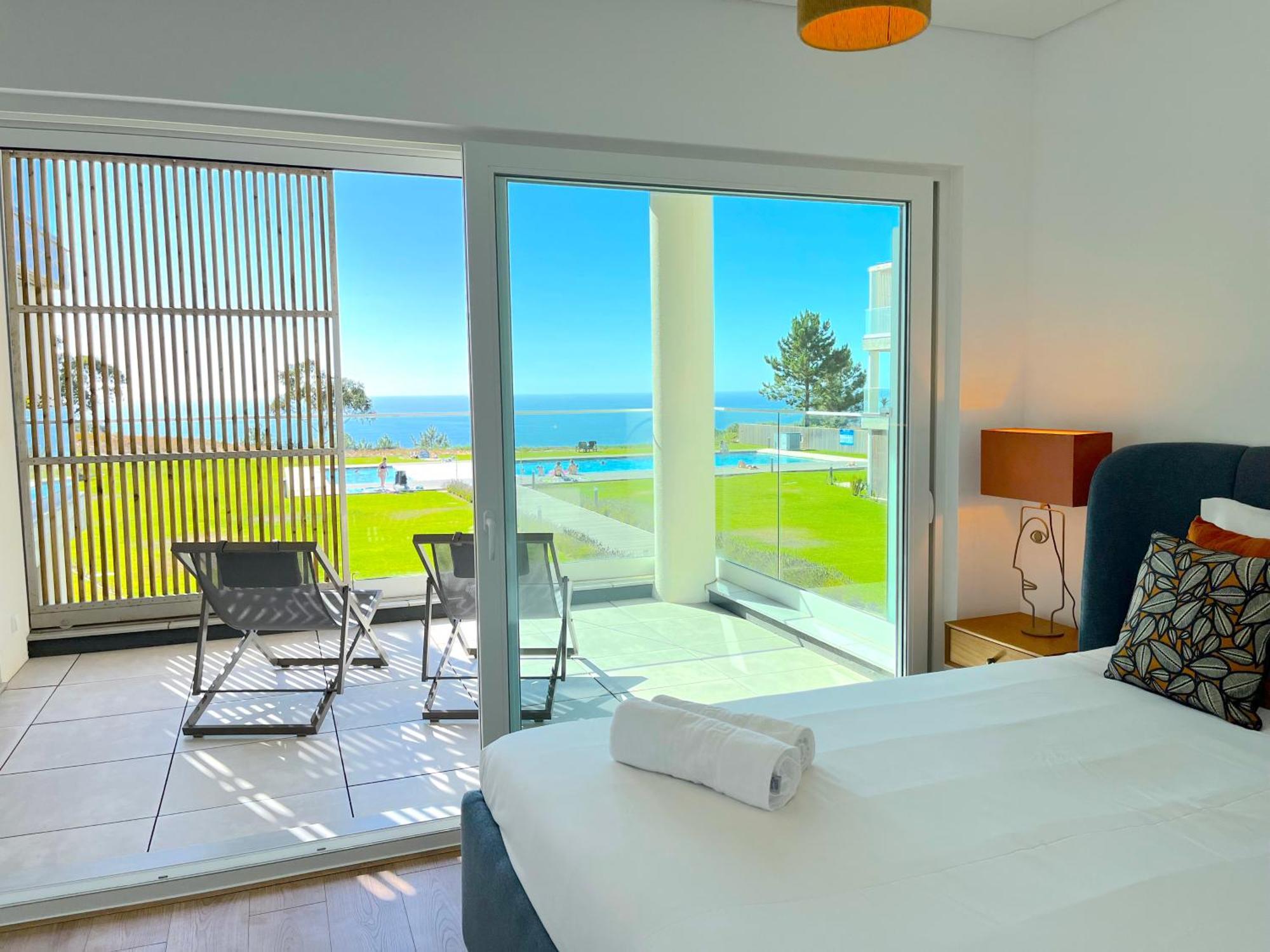 Mar A Vista - Condominium With Pool, Gym And Sea Views Назаре Екстер'єр фото