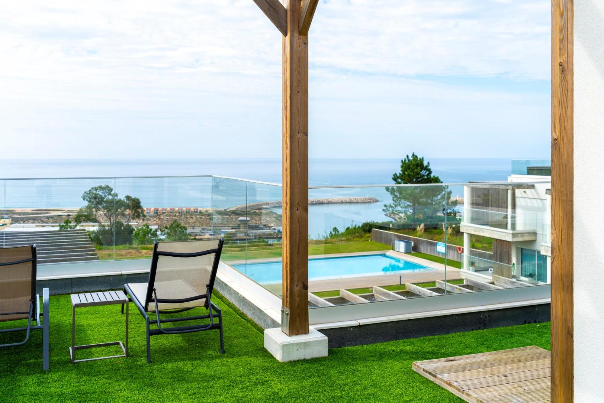 Mar A Vista - Condominium With Pool, Gym And Sea Views Назаре Екстер'єр фото